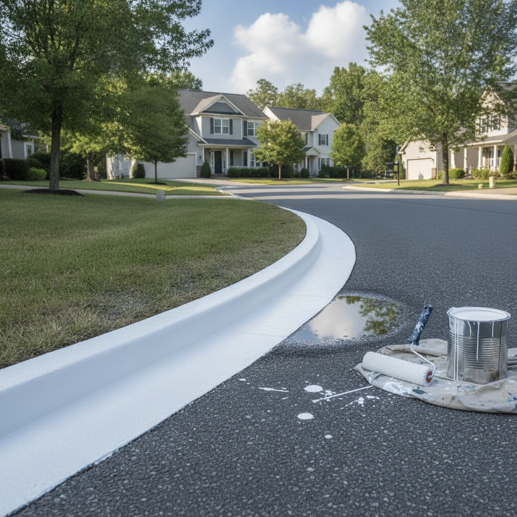 Curb Painting no person faces