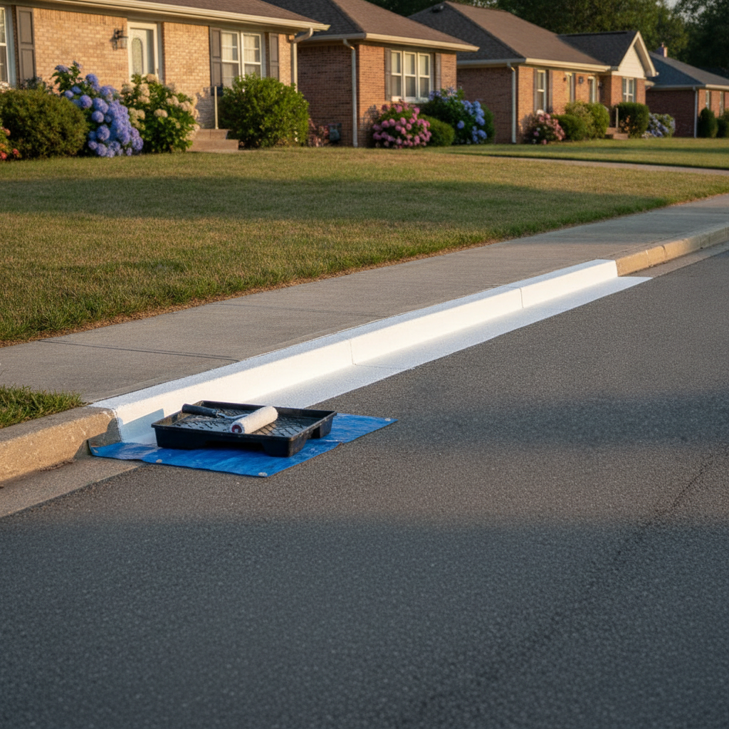 Curb Painting no person faces